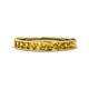 1 - Kathiryn 2.70 mm Citrine 11 Stone Wedding Band 