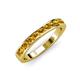 3 - Kathiryn 2.70 mm Citrine 11 Stone Wedding Band 
