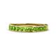 1 - Kathiryn 2.70 mm Peridot 11 Stone Wedding Band 