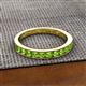 2 - Kathiryn 2.70 mm Peridot 11 Stone Wedding Band 