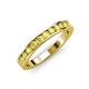 3 - Kathiryn 2.70 mm Yellow Sapphire 11 Stone Wedding Band 