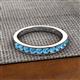 2 - Kathiryn 2.70 mm Blue Topaz 11 Stone Wedding Band 