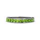 1 - Kathiryn 2.70 mm Peridot 11 Stone Wedding Band 