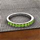 2 - Kathiryn 2.70 mm Peridot 11 Stone Wedding Band 