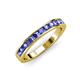 3 - Kathiryn 3.00 mm Tanzanite 11 Stone Wedding Band 