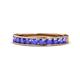 1 - Kathiryn 3.00 mm Tanzanite 11 Stone Wedding Band 