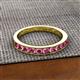 2 - Kathiryn 3.00 mm Pink Tourmaline 11 Stone Wedding Band 