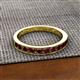 2 - Kathiryn 3.00 mm Red Garnet 11 Stone Wedding Band 
