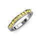 3 - Kathiryn 3.00 mm Yellow Sapphire 11 Stone Wedding Band 