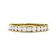 1 - Kathiryn 3.00 mm White Sapphire 11 Stone Wedding Band 