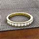 2 - Kathiryn 3.00 mm White Sapphire 11 Stone Wedding Band 
