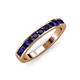 3 - Kathiryn 3.00 mm Blue Sapphire 11 Stone Wedding Band 