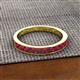 2 - Kathiryn 3.00 mm Ruby 11 Stone Wedding Band 