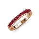 3 - Kathiryn 3.00 mm Ruby 11 Stone Wedding Band 