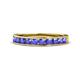1 - Kathiryn 3.00 mm Tanzanite 11 Stone Wedding Band 