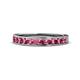 1 - Kathiryn 3.00 mm Pink Tourmaline 11 Stone Wedding Band 