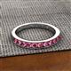 2 - Kathiryn 3.00 mm Pink Tourmaline 11 Stone Wedding Band 