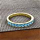 2 - Kathiryn 3.00 mm Blue Topaz 11 Stone Wedding Band 