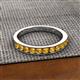 2 - Kathiryn 3.00 mm Citrine 11 Stone Wedding Band 