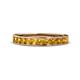 1 - Kathiryn 3.00 mm Citrine 11 Stone Wedding Band 