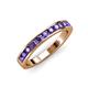 3 - Kathiryn 3.00 mm Iolite 11 Stone Wedding Band 