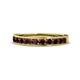 1 - Kathiryn 3.00 mm Red Garnet 11 Stone Wedding Band 