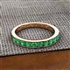 2 - Kathiryn 3.00 mm Emerald 11 Stone Wedding Band 