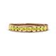 1 - Kathiryn 3.00 mm Yellow Sapphire 11 Stone Wedding Band 