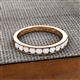 2 - Kathiryn 3.00 mm White Sapphire 11 Stone Wedding Band 