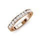 3 - Kathiryn 3.00 mm White Sapphire 11 Stone Wedding Band 