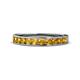 1 - Kathiryn 3.00 mm Citrine 11 Stone Wedding Band 
