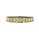 1 - Kathiryn 3.00 mm Yellow Sapphire 11 Stone Wedding Band 