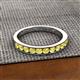 2 - Kathiryn 3.00 mm Yellow Sapphire 11 Stone Wedding Band 