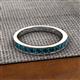 2 - Kathiryn 3.00 mm Blue Diamond 11 Stone Wedding Band 