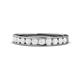 1 - Kathiryn 3.00 mm White Sapphire 11 Stone Wedding Band 