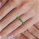 5 - Kathiryn 3.00 mm Green Garnet 11 Stone Wedding Band 