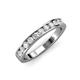 3 - Kathiryn 3.00 mm Lab Grown Diamond 11 Stone Wedding Band 