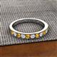 3 - Kathiryn 3.00 mm Citrine and Diamond 11 Stone Wedding Band 