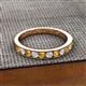 3 - Kathiryn 3.00 mm Citrine and Diamond 11 Stone Wedding Band 
