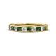 1 - Kathiryn 2.70 mm Lab Grown Diamond and Lab Created Alexandrite Wedding Band 