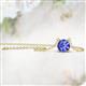 2 - Juliana 7.00 mm Round Tanzanite Solitaire Pendant Necklace 