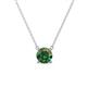 1 - Juliana 7.00 mm Round Lab Created Alexandrite Solitaire Pendant Necklace 