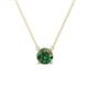 1 - Juliana 7.00 mm Round Lab Created Alexandrite Solitaire Pendant Necklace 