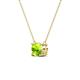 3 - Juliana 7.00 mm Round Peridot Solitaire Pendant Necklace 
