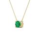 3 - Juliana 7.00 mm Round Emerald Solitaire Pendant Necklace 