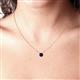 5 - Juliana 7.00 mm Round Blue Sapphire Solitaire Pendant Necklace 