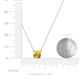 4 - Juliana 7.00 mm Round Citrine Solitaire Pendant Necklace 