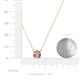4 - Juliana 7.00 mm Round Morganite Solitaire Pendant Necklace 