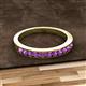 2 - Kathiryn 1.70 mm Amethyst 11 Stone Wedding Band 