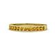 1 - Kathiryn 1.70 mm Citrine 11 Stone Wedding Band 